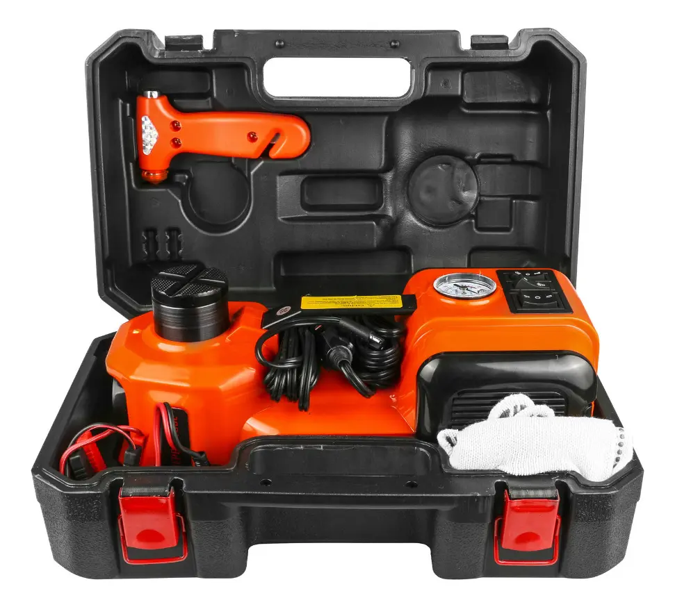 Kit Macaco Elétrico Hidráulico 5T 4 em 1 + Compressor de Ar + Chave de Impacto + Cabo de Alimentação imagem 4